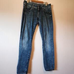 G-Star RAW Lynn Mid Skinny Jeans Size 30x32 Medium Blue Stretch